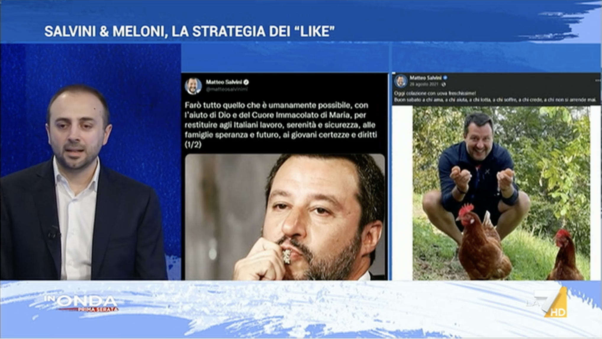 In Onda - puntata del 4 agosto 2022 - Matteo Salvini e Giorgia Meloni